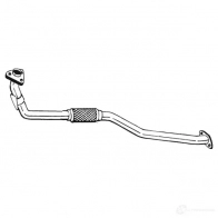 Выхлопная труба глушителя BOSAL Nissan Primera 3351648402259 840-225 6N88 H