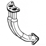 Выхлопная труба глушителя BOSAL Hyundai H1 Starex (A1) 1 1997 – 2007 730091 3351647300914 J 1VP9