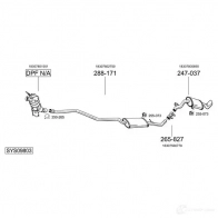 Выхлопная труба глушителя BOSAL 3351649320170 EMR CTDT 536397 932017