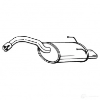 Передний глушитель BOSAL 3351641902930 2 P73RX 529662 190293