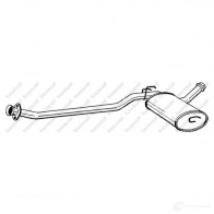 Резонатор BOSAL 533884 YE60 T 284075 3351642840750