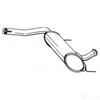 Резонатор BOSAL 200-729 3351642007290 Renault Laguna (K56) 1 Универсал 2.0 114 л.с. 1998 – 2001 KR4U0 K