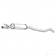 Резонатор BOSAL 281-039 E 48PENM 3351642810395 Opel Corsa (B) 2 Хэтчбек 1.7 D (F08) 60 л.с. 1996 – 2000