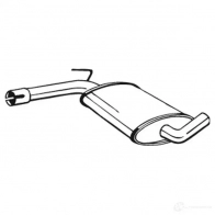 Резонатор BOSAL 530133 VWF EX8T 233-481 3351642334815