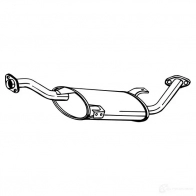Резонатор BOSAL 3351641545496 154-549 Ford Maverick 1 (ML) Внедорожник 2.4 i 118 л.с. 1996 – 1998 86 UJZK1