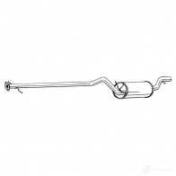 Резонатор BOSAL Ford Focus 1 (CAK, CW170) 1998 – 2005 3351642874038 IZ 07ZW 287-403