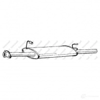 Резонатор BOSAL 2XH WJZK 1423230805 3351642823890 282389