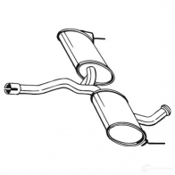 Резонатор BOSAL Y XM5V Renault Laguna (K56) 1 Универсал 3.0 (K56R. K565) 167 л.с. 1996 – 2001 3351642007313 200-731