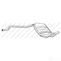 Резонатор BOSAL 1 CNU8 283119 Audi 80 (B4, 8G7) 4 Кабриолет 2.3 E 133 л.с. 1991 – 1994 3351642831192