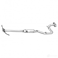 Резонатор BOSAL PF0 ZBD6 284009 Kia Pride (DA) 1 Хэтчбек 1.3 i 69 л.с. 1990 – 1997 3351642840095