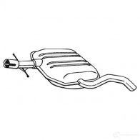 Резонатор BOSAL 3351642335294 233529 Volkswagen Golf 3 (1H5) Универсал 1.9 TDI 110 л.с. 1996 – 1999 J V74O