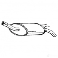 Глушитель BOSAL 529818 200-785 TW9X 1 3351642007856