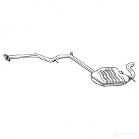 Глушитель BOSAL 3351642874779 287-477 Mercedes E-Class (W211) 3 Седан 3.0 E 320 CDI (2122) 224 л.с. 2005 – 2008 RQWO6 L