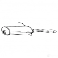 Глушитель BOSAL 3351641909274 529722 R991 4P 190-927