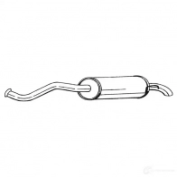 Глушитель BOSAL 528784 U FOKD 135-537 3351641355378