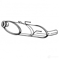 Глушитель BOSAL 190-863 TWI JPF Peugeot 406 1 (8B) Седан 2.0 16V 135 л.с. 1999 – 2000 3351641908635