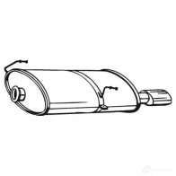 Глушитель BOSAL 529687 190-619 KUSW O 3351641906198 - Изображение 7