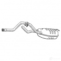 Задний глушитель BOSAL 279597 Ford Mondeo 1 (FD, BNP) Универсал 2.0 i 16V 132 л.с. 1993 – 1996 3351642795975 9 U677