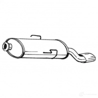 Задний глушитель BOSAL 3351641355736 Citroen Saxo 1 (S0, S1) Хэтчбек 1.6 120 л.с. 1996 – 2004 135573 R1GT 6