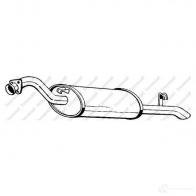 Задний глушитель BOSAL 1423230742 278983 3351642789837 9 F8QO