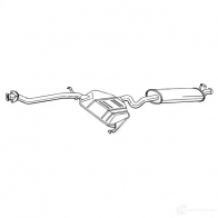 Глушитель BOSAL 9 YBR5 534173 286-017 3351642860178