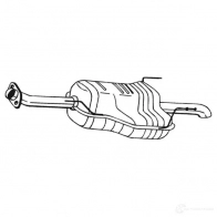 Глушитель BOSAL 3351641856813 Opel Astra (G) 2 Универсал 2.2 DTI (F35) 117 л.с. 2002 – 2004 185-681 SGSY W