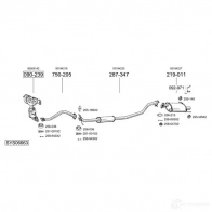 Задний глушитель BOSAL QW 2DHZ 279335 Mercedes E-Class (W124) 1 Седан 3.0 E 300 Turbo D 4 matic (1233) 147 л.с. 1993 – 1995 3351642793353