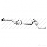 Задний глушитель BOSAL 282069 533514 3351642820691 8IO 2X