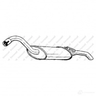 Задний глушитель BOSAL 1423230450 105021 3351641050211 9Q36K4 G