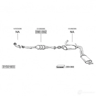 Задний глушитель BOSAL GC RQ1RY 529025 154129 3351641541290