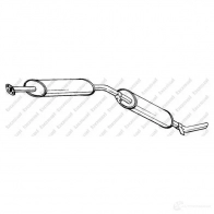 Задний глушитель BOSAL QBK11 K2 3351642816670 281667 1423230786