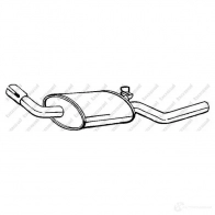 Задний глушитель BOSAL 154773 3351641547735 529123 H Q2CB66