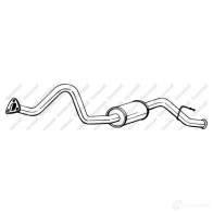 Задний глушитель BOSAL 281037 K6 VSYW 3351642810371 Land Rover Defender