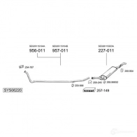 Задний глушитель BOSAL 3351642783552 B 1D2AS 278355 532947