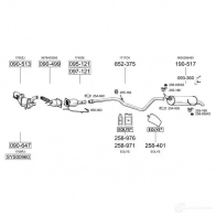 Задний глушитель BOSAL 3351641542433 154243 2TURT LZ 529044