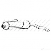 Задний глушитель BOSAL 529706 3351641908413 C4Z6 0D 190841