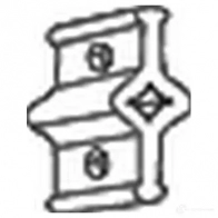 Резинка глушителя BOSAL 255-311 3351642553117 G0 16C 530812