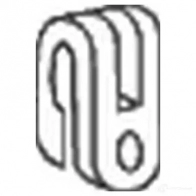 Резинка глушителя BOSAL 3351642552202 L HI2L 530785 255-220
