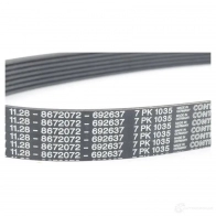Приводной ремень, поликлиновой BMW 11288672072 YU6U 3IO 1207817230 - Изображение 3