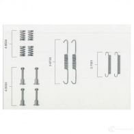 Ремкомплект колодок ручника BOSCH A S116 1987475149 7PYHQS8 352369
