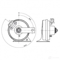 Пневматический, электрический звуковой сигнал BOSCH 3165143406410 365103 A WLG4 9320332172