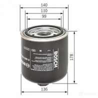 Картридж осушителя воздуха системы сжатого воздуха BOSCH Z 8252 343523 2DIXGRN 0986628252 - Изображение 5