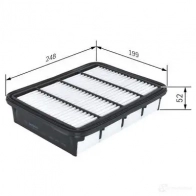 Воздушный фильтр BOSCH f026400165 370021 1XKCDX S 0165 - Изображение 8