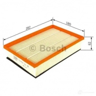 Воздушный фильтр BOSCH 370057 7317ZS1 S02 02 f026400202 - Изображение 2