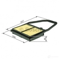 Воздушный фильтр BOSCH T4VM7IV 350721 1987429176 S 9176 - Изображение 5