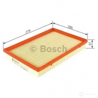 Воздушный фильтр BOSCH 370029 f026400173 S01 73 9L5CHZ - Изображение 2