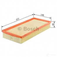 Воздушный фильтр BOSCH 370250 LP6KY S 0452 f026400452 - Изображение 2