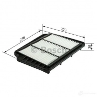 Воздушный фильтр BOSCH S 0163 f026400163 370019 245O7EE - Изображение 3