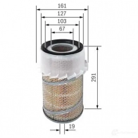 Воздушный фильтр BOSCH S 9933 1457429933 348923 MAY85 - Изображение 3