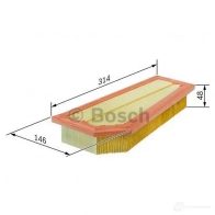 Воздушный фильтр BOSCH 369992 S 0134 f026400134 E80EKR - Изображение 5